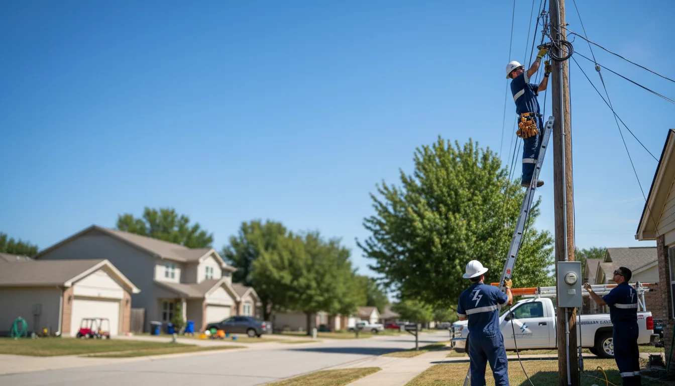 Residential electrician providing installation services in Iberia, OH